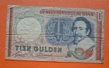 10 gld. 1953 H.de Groot, breed serienr., cat. PL45.b2/48-1a beschikbaar voor biedingen