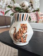 &Klevering vaas tijger keramiek, Ophalen, Overige kleuren, Aardewerk of Porselein, Zo goed als nieuw