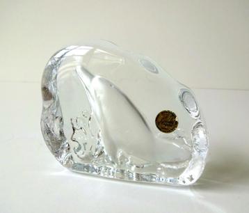 Glazen object beeld dolfijn mat Crystal d' Arques 1868-g beschikbaar voor biedingen