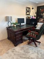 Mahonie Engels bureau inclusief stoel, Ophalen