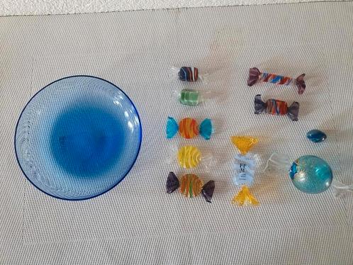 Schaaltje met diverse snoepjes Murano glas, Sieraden, Tassen en Uiterlijk, Edelstenen, Zo goed als nieuw, Ophalen of Verzenden