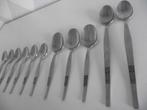11 RVS zwart tulp model bestek Amefa lepels ASF13 1980 p s, Ophalen of Verzenden