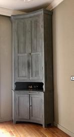 Vintage Deense hoekkast, Ophalen, Gebruikt, 75 cm of meer, 50 tot 100 cm