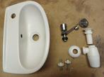 Fontijn toilet met toebehoren, Doe-het-zelf en Verbouw, Sanitair, Ophalen, Gebruikt, Chroom, Wastafel