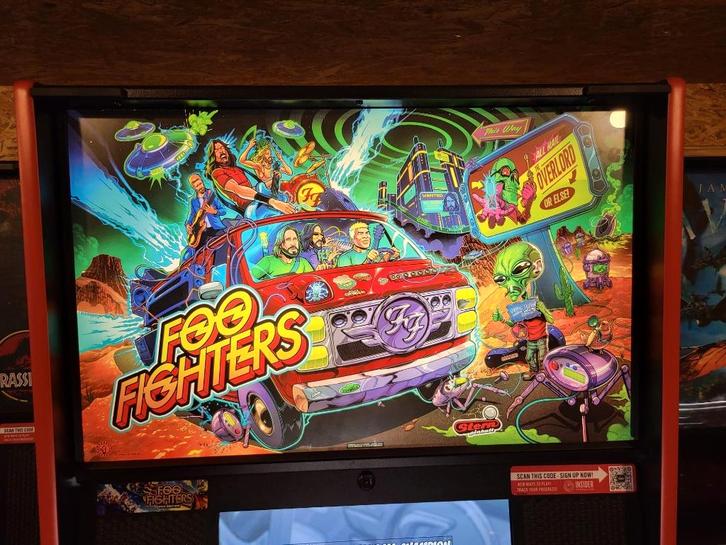 Flipperkast Foo Fighters pro van Stern (HUO), Verzamelen, Automaten | Flipperkasten, Zo goed als nieuw, Dot-matrix, Flipperkast