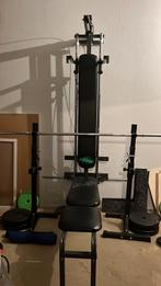 Volledige thuis gym, Sport en Fitness, Ophalen, Overige materialen, Benen, Gebruikt