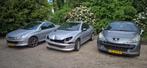 3x peugeot cabriolet  1x 207 & 2x 206 alles in 1 koop, Ophalen, Cabriolet, Handgeschakeld, Zilver of Grijs