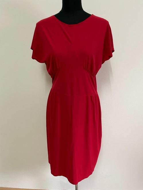 J108 - Rode Zenggi Amsterdam jurk maat 4=XL (1), Kleding | Dames, Jurken, Zo goed als nieuw, Maat 46/48 (XL) of groter, Rood, Onder de knie