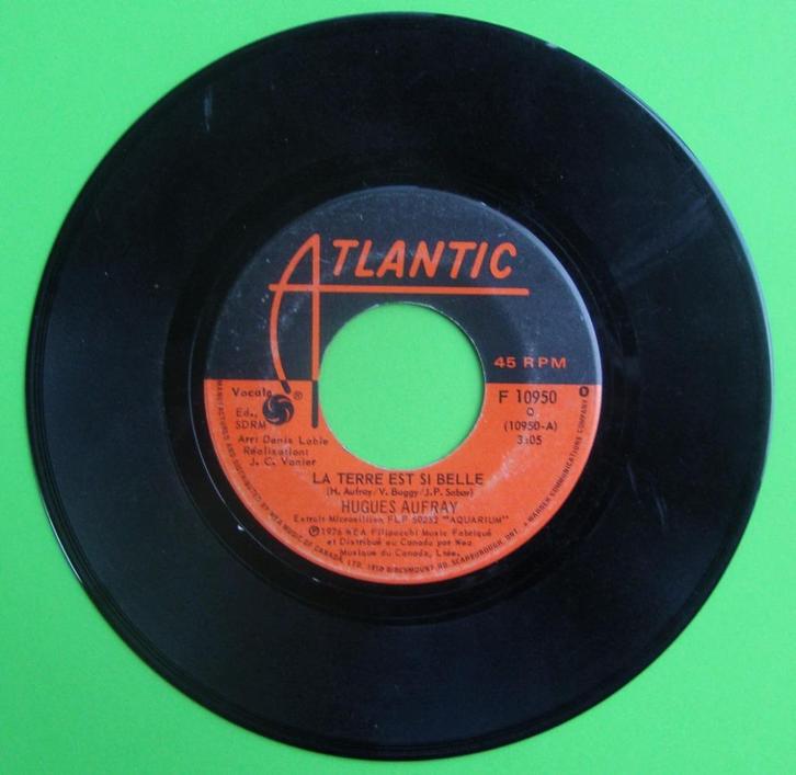 hugues aufray - la terre est si belle, Cd's en Dvd's, Vinyl Singles, Single, 7 inch, Ophalen of Verzenden