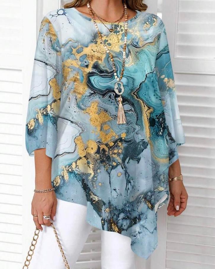 Top Sophia Grijsgroen (44-52), Kleding | Dames, Grote Maten, Nieuw, Shirt of Top, Groen, Verzenden