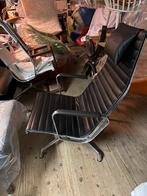 Vitra Eames fauteuil stoel EA 124 gepolijst leer vintage, Huis en Inrichting, Ophalen, Gebruikt, Nvt, Nvt