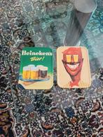 Vintage Heineken Viltjes - Set van 2, Verzamelen, Biermerken, Ophalen of Verzenden, Gebruikt, Viltje(s), Heineken