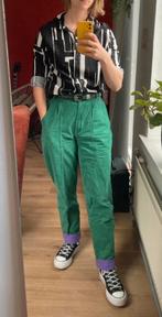 Groene broek met paarse voering, Kleding | Dames, Broeken en Pantalons, Ophalen of Verzenden, Zo goed als nieuw, Maat 34 (XS) of kleiner
