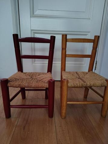 Vintage Kinderstoeltjes van riet - samen €18 beschikbaar voor biedingen