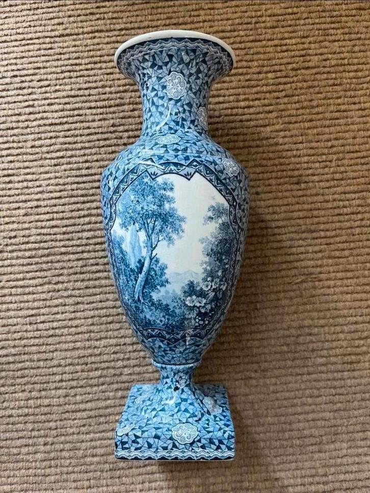 Villeroy & Boch Royal Bonn Flamand Blauwe Vaas, Antiek en Kunst, Antiek | Kandelaars, Ophalen of Verzenden