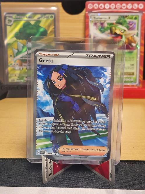 Geeta | OBF 218 | NM | 1x, Hobby en Vrije tijd, Verzamelkaartspellen | Pokémon, Zo goed als nieuw, Losse kaart, Verzenden