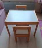 kindertafeltje + 2 stoeltjes, Kinderen en Baby's, Kinderkamer | Tafels en Stoelen, Ophalen, Zo goed als nieuw, Tafel(s) en Stoel(en)