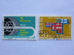 2 postzegels Zwitserland, Nr. 845 en 846, 1967, Events, Postzegels en Munten, Verzenden, Gestempeld