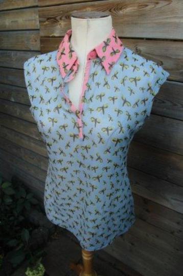 Tuniek blauw/ roze adolfo domínguez mt L transparant Vaste A beschikbaar voor biedingen