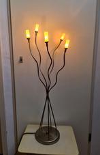 Vloerlamp tafellamp bloemenlamp Lumitech dimmer mooi uniek, Ophalen, Modern interieur design, Zo goed als nieuw, Glas