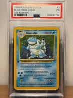 Blastoise 1st edition Dutch (BS 2) PSA 1 low pop, Hobby en Vrije tijd, Verzamelkaartspellen | Pokémon, Ophalen of Verzenden, Zo goed als nieuw