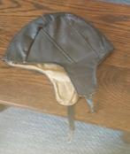 Antieke leren motorhelm / pilotenhelm, Ophalen of Verzenden