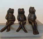 Bronzen beeldjes Horen Zien Zwijgen BronzenBeelden-winkel, Ophalen of Verzenden