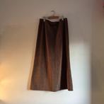 Vintage katoenen maxi-rok maat L, Bruin, Maat 42/44 (L), Ophalen of Verzenden, Zo goed als nieuw