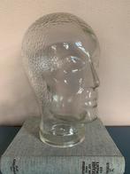 Vintage glazen hoofd mannequin koptelefoon jaren 70, Ophalen of Verzenden, Zo goed als nieuw