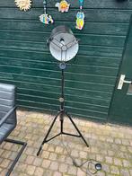 Leuke zwart metalen lamp, Huis en Inrichting, Lampen | Vloerlampen, Ophalen, Gebruikt, Minder dan 100 cm, Metaal