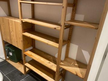 Stellage kast, houten kast, Ikea IVAR - afbeelding 3