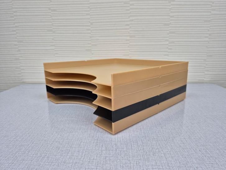 Vintage TICO vinyl houder/platenkast. Stapelbaar lp rek., Cd's en Dvd's, Vinyl | Overige Vinyl, Ophalen of Verzenden