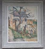 cèzanne, the house and the Tree C. 1873-1874  Repro print, Antiek en Kunst, Kunst | Schilderijen | Klassiek, Ophalen of Verzenden