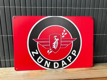 Metalen bord Zundapp beschikbaar voor biedingen