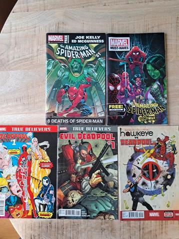 Marvel Comics Collectie - Spider-Man, Deadpool, Hawkeye beschikbaar voor biedingen