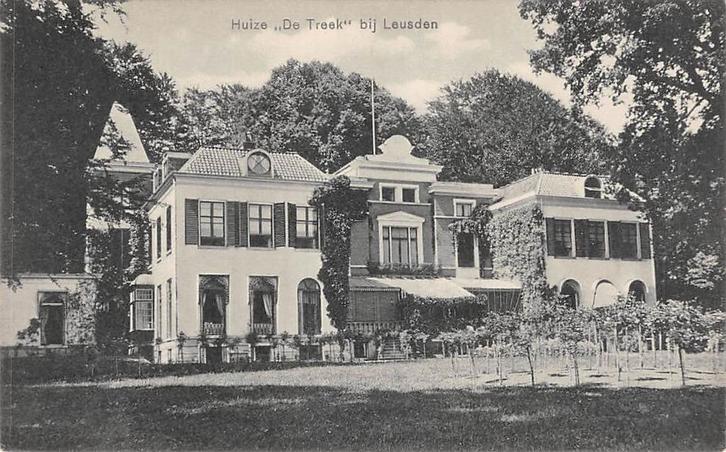 Leusden Huize "De Treeck", Verzamelen, Ansichtkaarten | Nederland, Ongelopen, Utrecht, Voor 1920, Ophalen of Verzenden