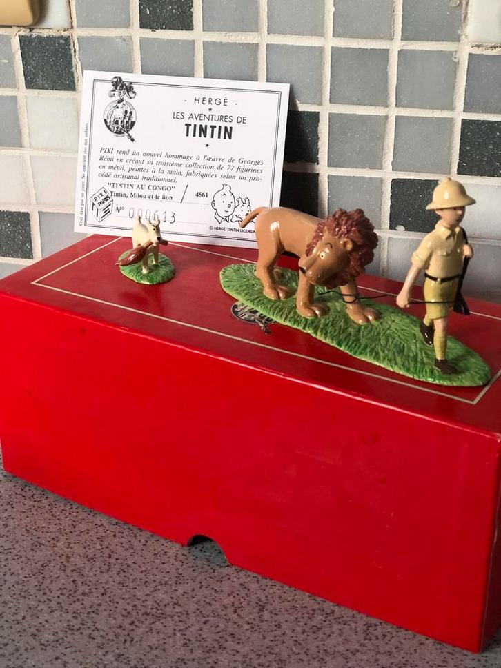 Kuifje en de leeuwpixi, Verzamelen, Stripfiguren, Zo goed als nieuw, Beeldje of Figuurtje, Kuifje, Ophalen of Verzenden