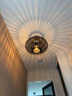 Plafondlamp rotan zwart, Huis en Inrichting, Lampen | Plafondlampen, Ophalen, Zo goed als nieuw