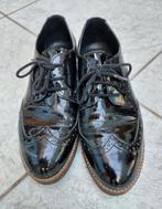 Zwarte lak schoenen veters leer maat 39, Sacha Essentials, Schoenen met lage hakken, Zwart, Ophalen of Verzenden