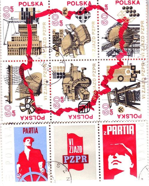 POLEN        BLOKJE 6 en BLOKJE  van  3, Postzegels en Munten, Postzegels | Europa | Overig, Polen, Verzenden