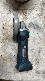 Bosch profesional accuslijptol 18v, Ophalen of Verzenden, Zo goed als nieuw, Minder dan 700 watt, Haakse handslijpmachine