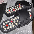 Massage Slippers Drukpunten Voet, maat 38/39, Verzenden, Nieuw, Zwart, Slippers