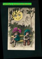Prachtige oogjes kaart maan op de bank OOG-15, Verzamelen, Ansichtkaarten | Themakaarten, Gelopen, 1920 tot 1940, Verzenden