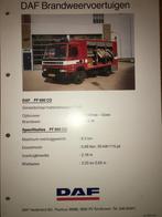 Partij DAF Brandweer specificatie brochures/folders: 2500 95, Overige merken, Ophalen of Verzenden, Zo goed als nieuw