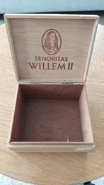 Oud sigarendoosje Willem ll, Ophalen of Verzenden, Opbergdoos