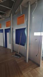 Zuil rvs staander schaamschot afscheiding glas ( 344 ), Ophalen, Gebruikt, Nvt, Nvt