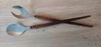 RETRO SLACOUVERT RVS/BRUIN HOUT, Verzenden, Gebruikt, Hout
