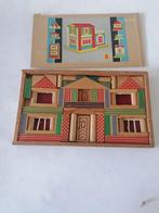oude blokkendoos met bouwstenen voor een huis izgst, Antiek en Kunst, Ophalen of Verzenden
