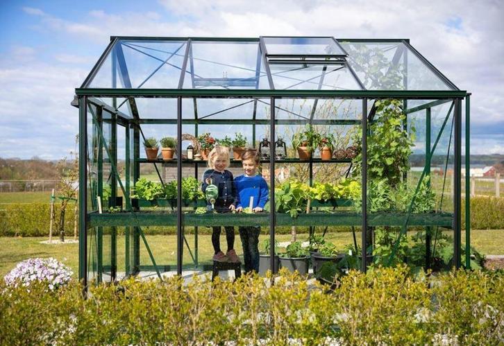 hobbykas 3.09 x 3.80 incl. BTW en gratis levering, Tuin en Terras, Kassen, Nieuw, Kweekkas, Aluminium, Glas, Verzenden