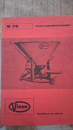Vicon kunstmeststrooier boekje, Auto diversen, Ophalen of Verzenden